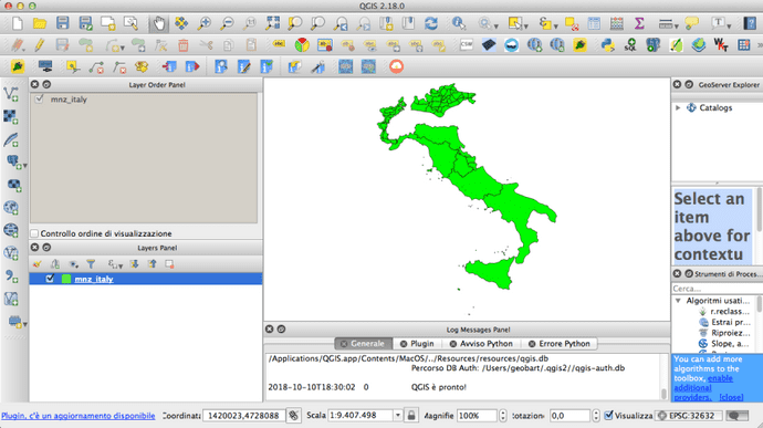 view shape qgis